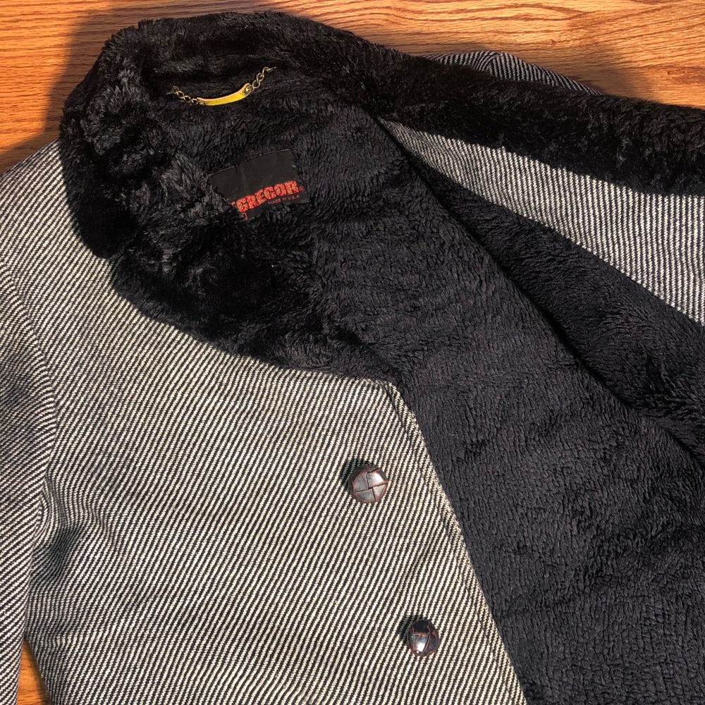 Vintage McGregor Wool Tweed Coat Sz 38